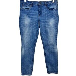 Gap 1969 Blue Jeans Women's 31s-Short Jegging  Denim Stretch Medium/Riot Wash